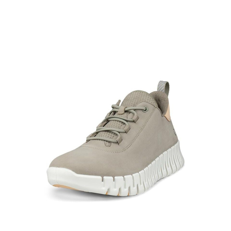 ECCO GRUUV V SNEAKER LEA VETIVER/POWDER